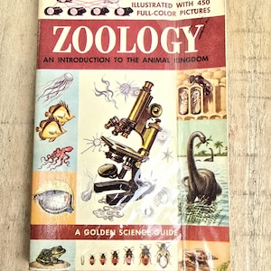 1958 Zoology Book: Golden Science Guide, Mid-Century Animal Biology