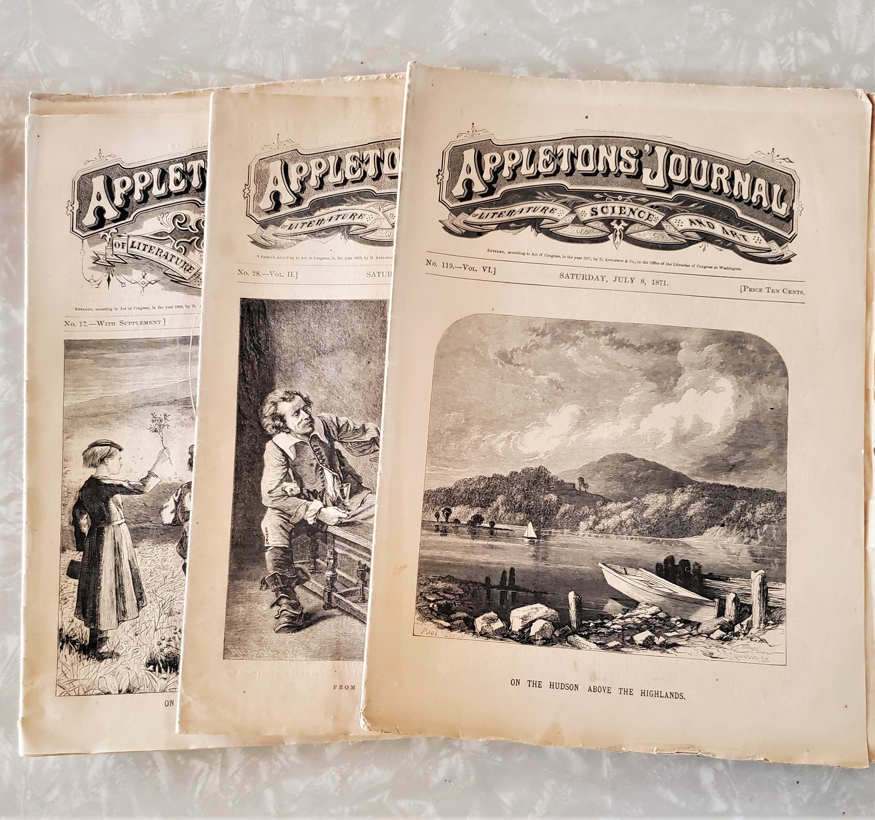 Three Issues Appletons' Journal of Literature Science Art Etsy UK