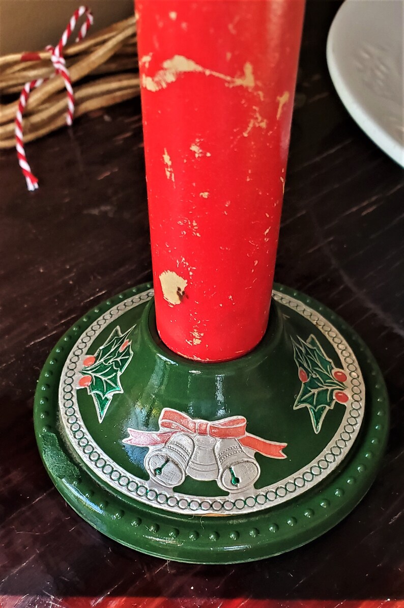 2 Vintage Electric Christmas Candles Etsy