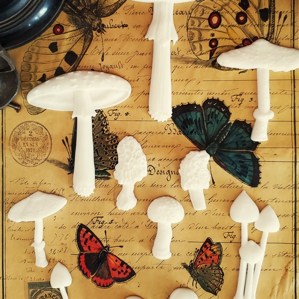 Assorted DIY IOD Mushroom Applique Set Gift for Crafter Crafting Supplies