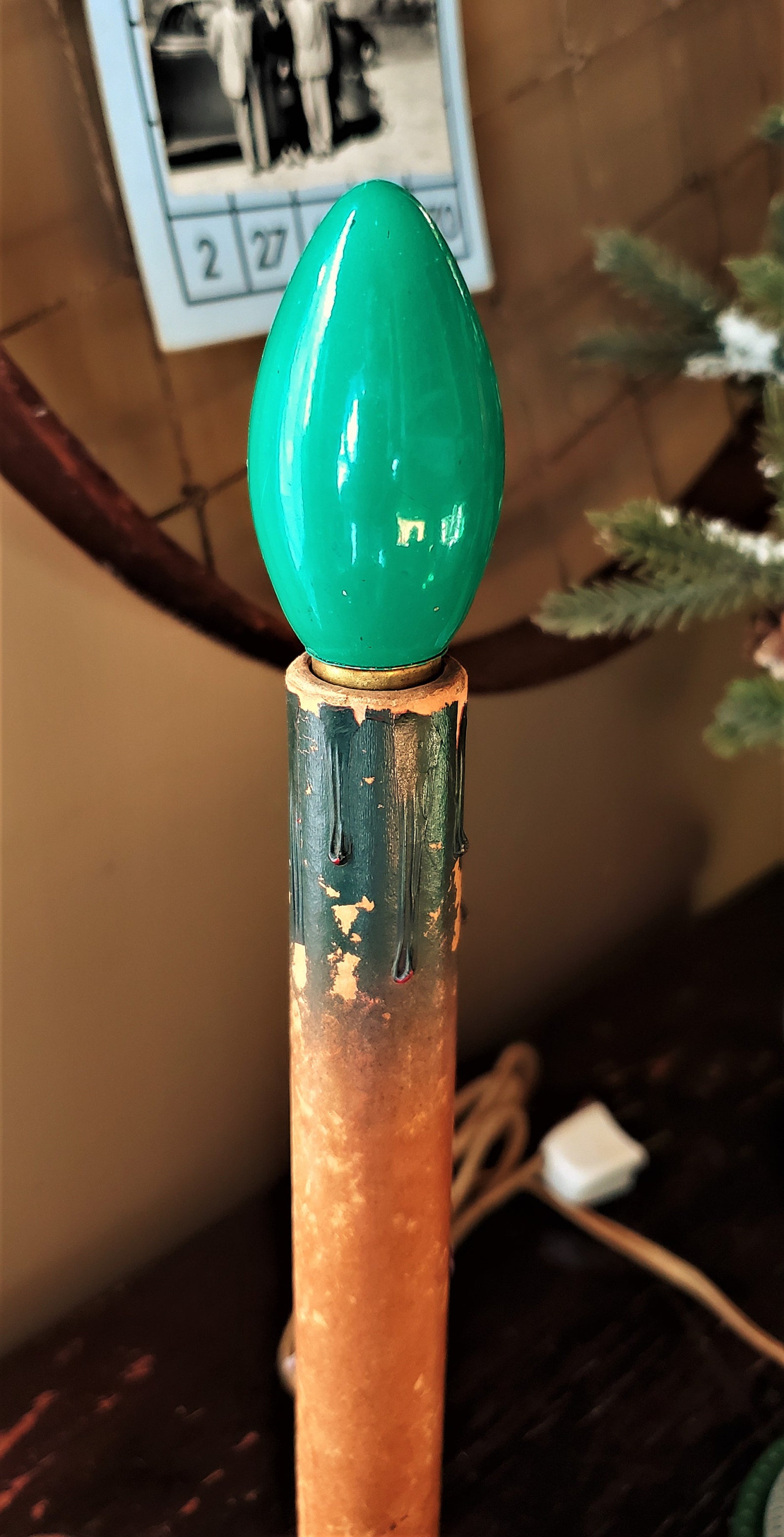 2 Vintage Electric Christmas Candles Etsy