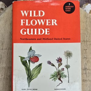 1948 Wildflower Guide by Edgar T. Wherry – Antique Hardcover Field Guide with Dust Jacket – Wild Plant Identification Book
