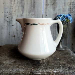 Vintage Ironstone Cream Pitcher Farmhouse Creamer