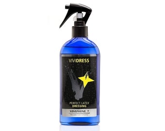 Vividress Latex Dressing Aid with Spray 250ml - ( by Vivishine Latex Shiner ) FREE USA SHIPPING