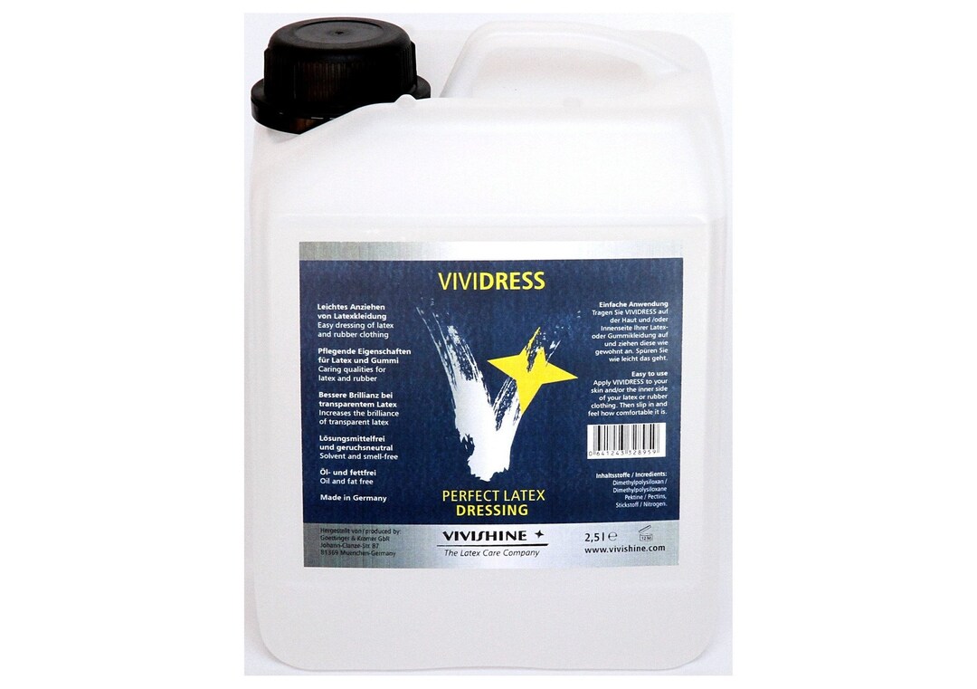 Vividress Latex Dressing Aid 2500ml Jug By Vivishine FREE USA SHIPPING vividress-latex-dressing-aid-2500ml-jug-by-vivishine-free-usa-shipping