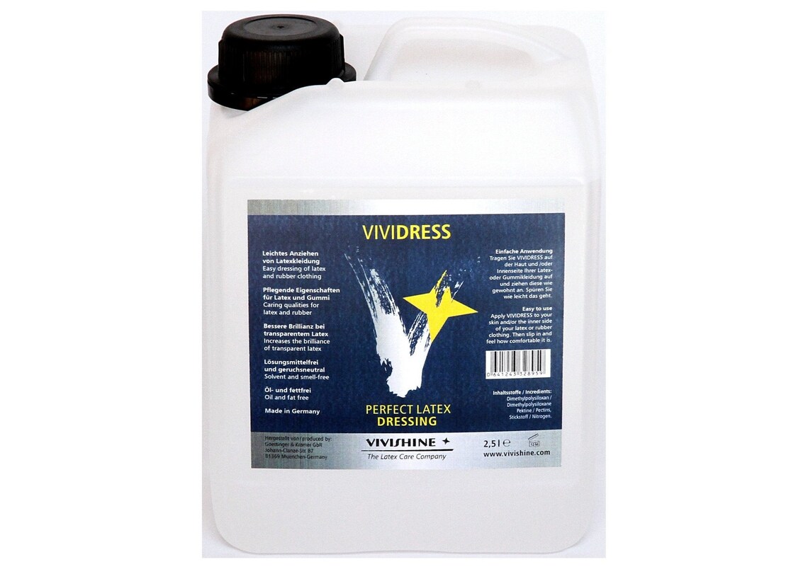 Vividress Latex Dressing Aid 2500ml Jug by Vivishine Etsy
