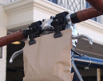 Bike Hanging Clips set of 2 leather bike accessories bike saddle bag leather bike bag cycling accessory gift for cyclist gift for bike lover