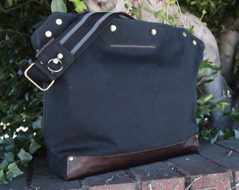 Cycling Messenger Bag Waxed Canvas  Crossbody Bike Bag Leather Cycling Bag Handmade Shoulder Bag Work Bag Cyclist touring bag