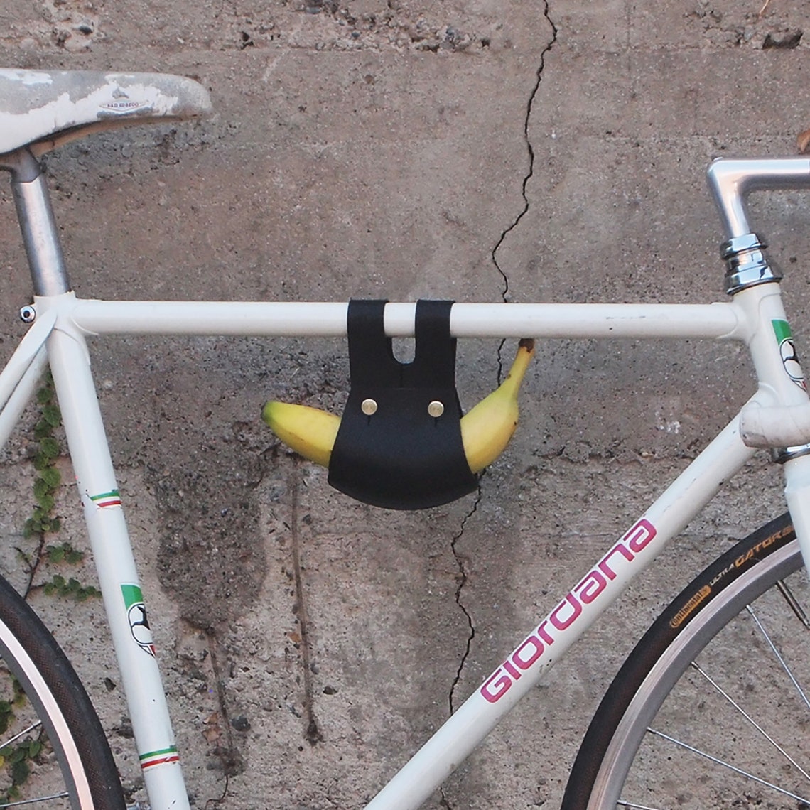 Bike banana holder leather bike accessories bike saddle bag image 2