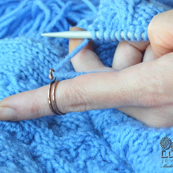 Adjustable Tension Ring for Crocheting-Knitting ring-Crochet ring-yarn guide ring-handmade