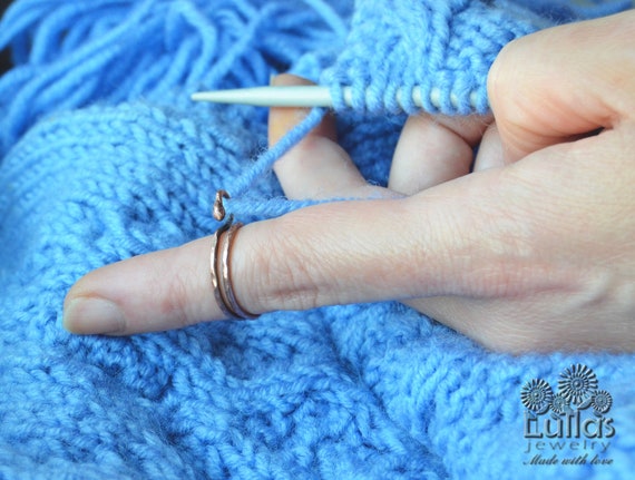 Crochet Ring!! Do You Need One? Yarn Tension Ring // Finger Yarn Guide //  Kitting Loop Ring 