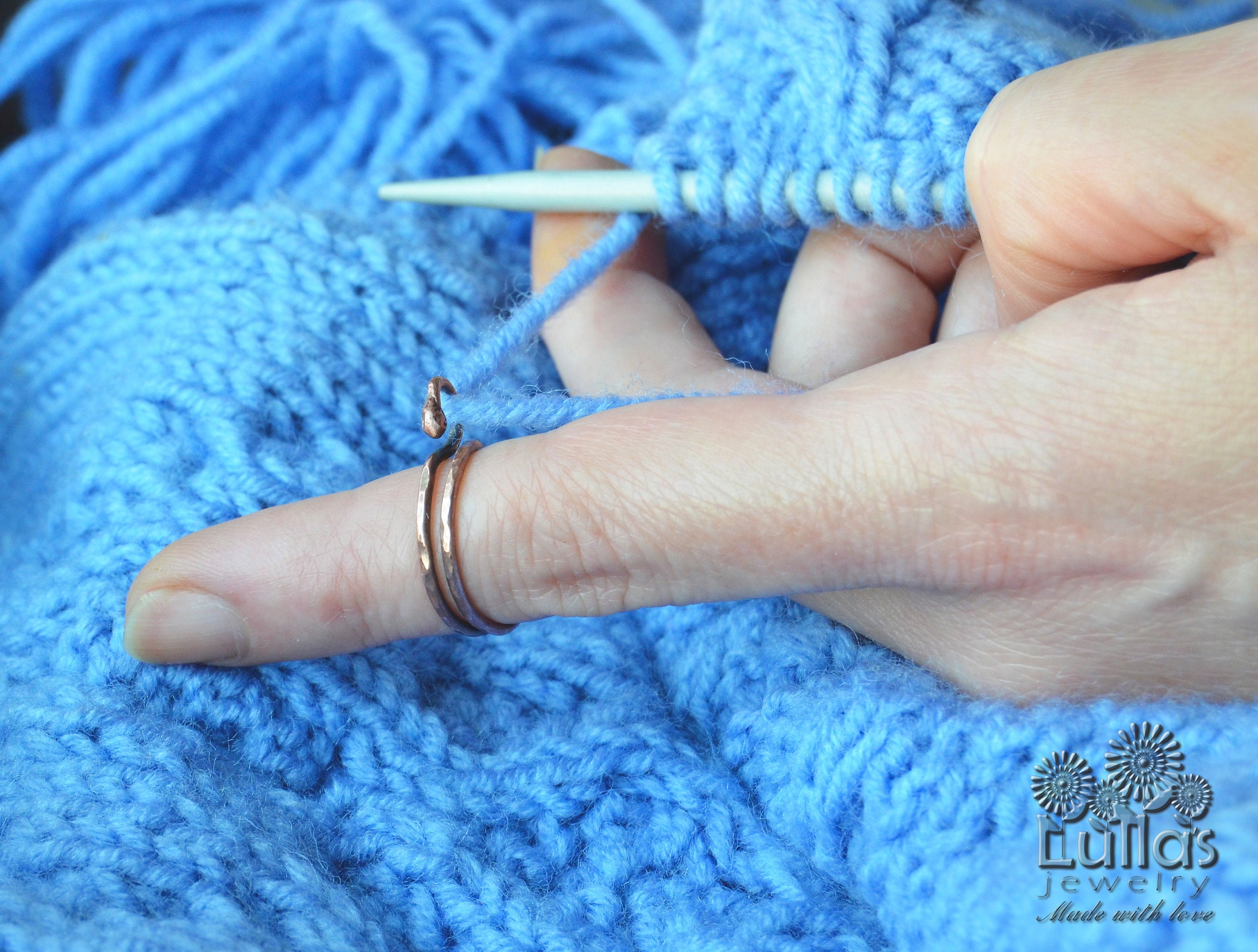 Adjustable Tension Ring for Crocheting-knitting Ring-crochet Ring-yarn  Guide Ring-handmade -  Hong Kong