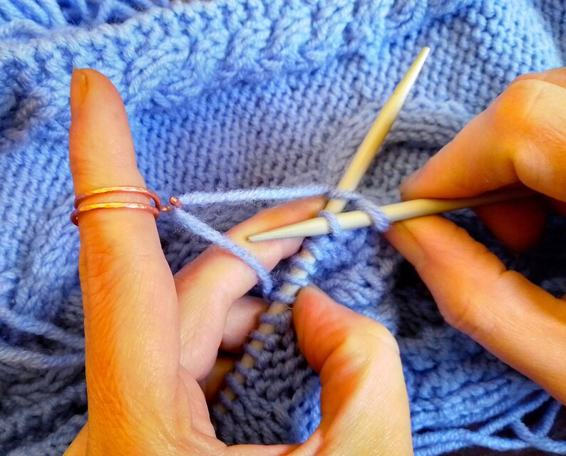 Adjustable Knitting Ringcrochet Ringyarn Guide Ring Etsy