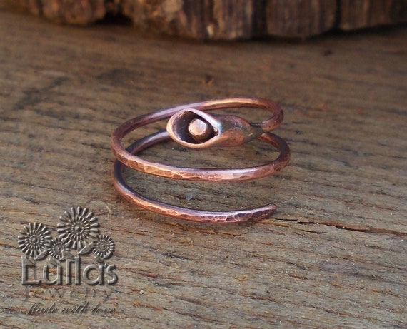 Handmade Adjustable Patina Copper Ring » Ertisun Jewellery Store