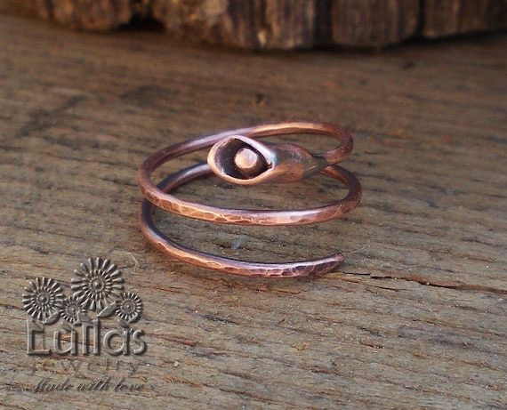 Handmade Adjustable Patina Copper Ring » Ertisun Jewellery Store