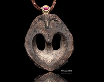 Walnut heart pendant opal festival cosplay jewelry - engagement gift - anniversary gift jewelry