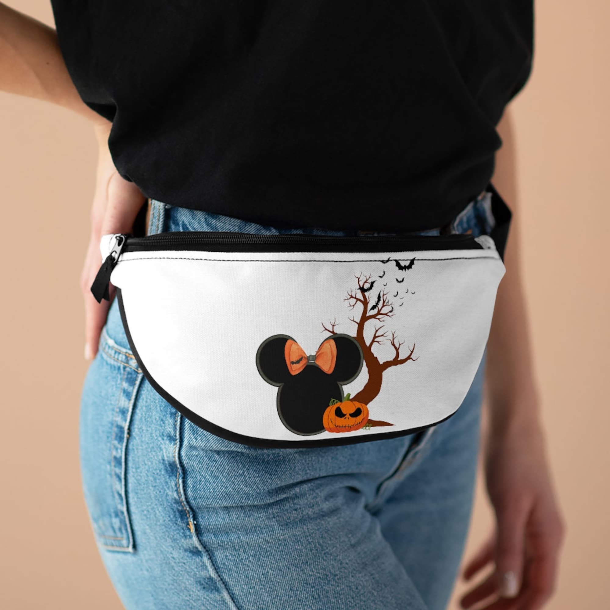 Mrs. Mouse Halloween Fanny Pack, Halloween Mouse Ear Fanny Pack