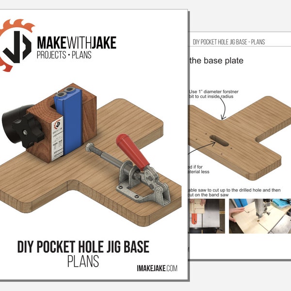 DIY Pocket Hole Jig | Custom Kreg Jig Base for Kreg R3 | Step by Step Woodworking PDF Plans