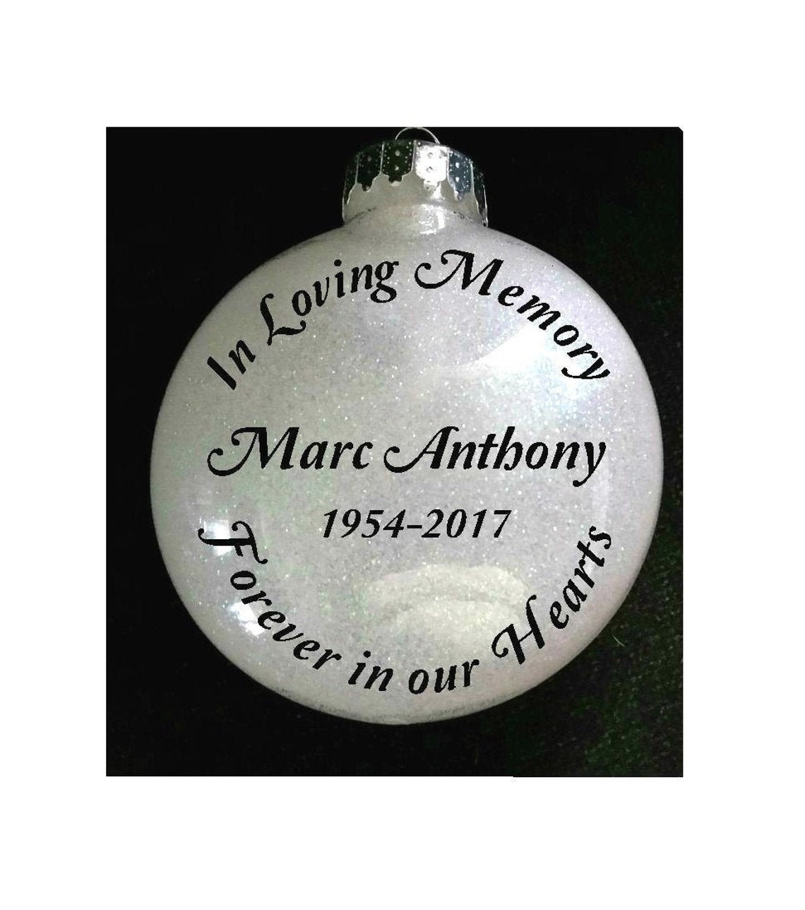 Personalized in Loving Memory Ornament Forever in Our Hearts Etsy
