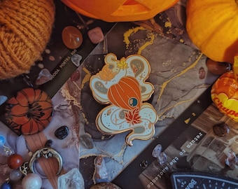 Dreadful Darling Pumpkin Enamel Pin