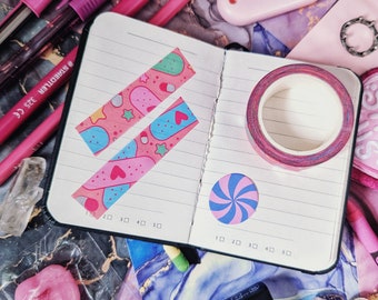 Kawaii Menhera Pastel holo Washi Tape