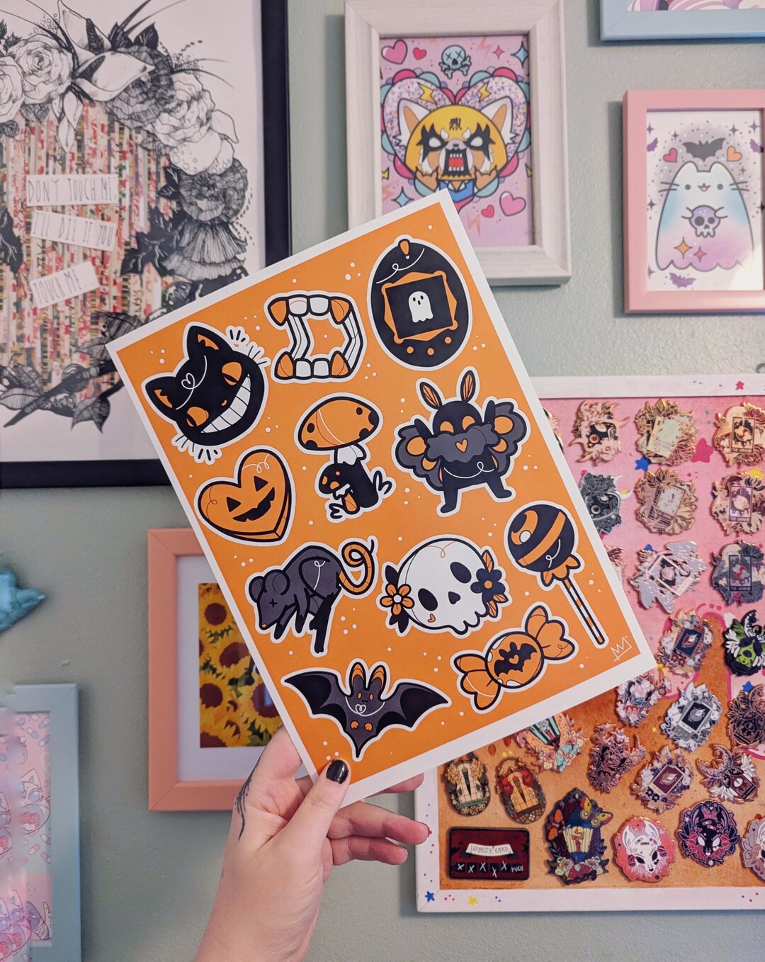 Halloween Tattoo Flash A4 Art Print - Etsy