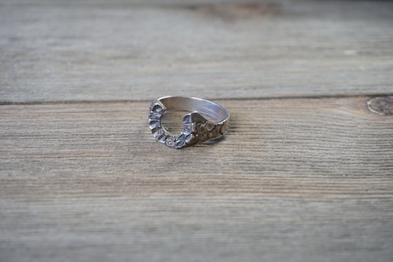 Vintage Sterling Mens RING | Horseshoe STERLING Si