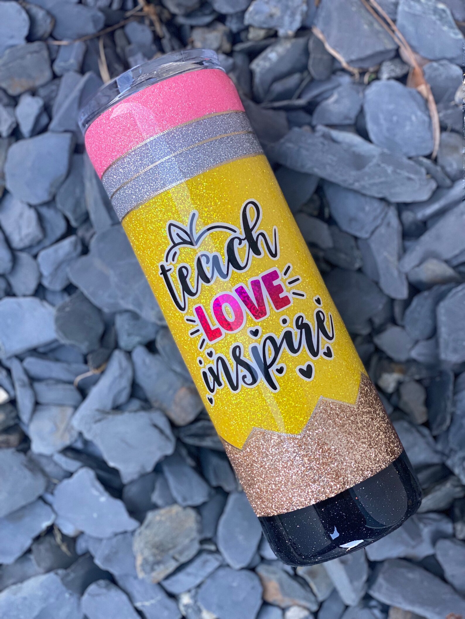 Pencil Tumbler Split Composition Notebook Tumbler Teacher Etsy