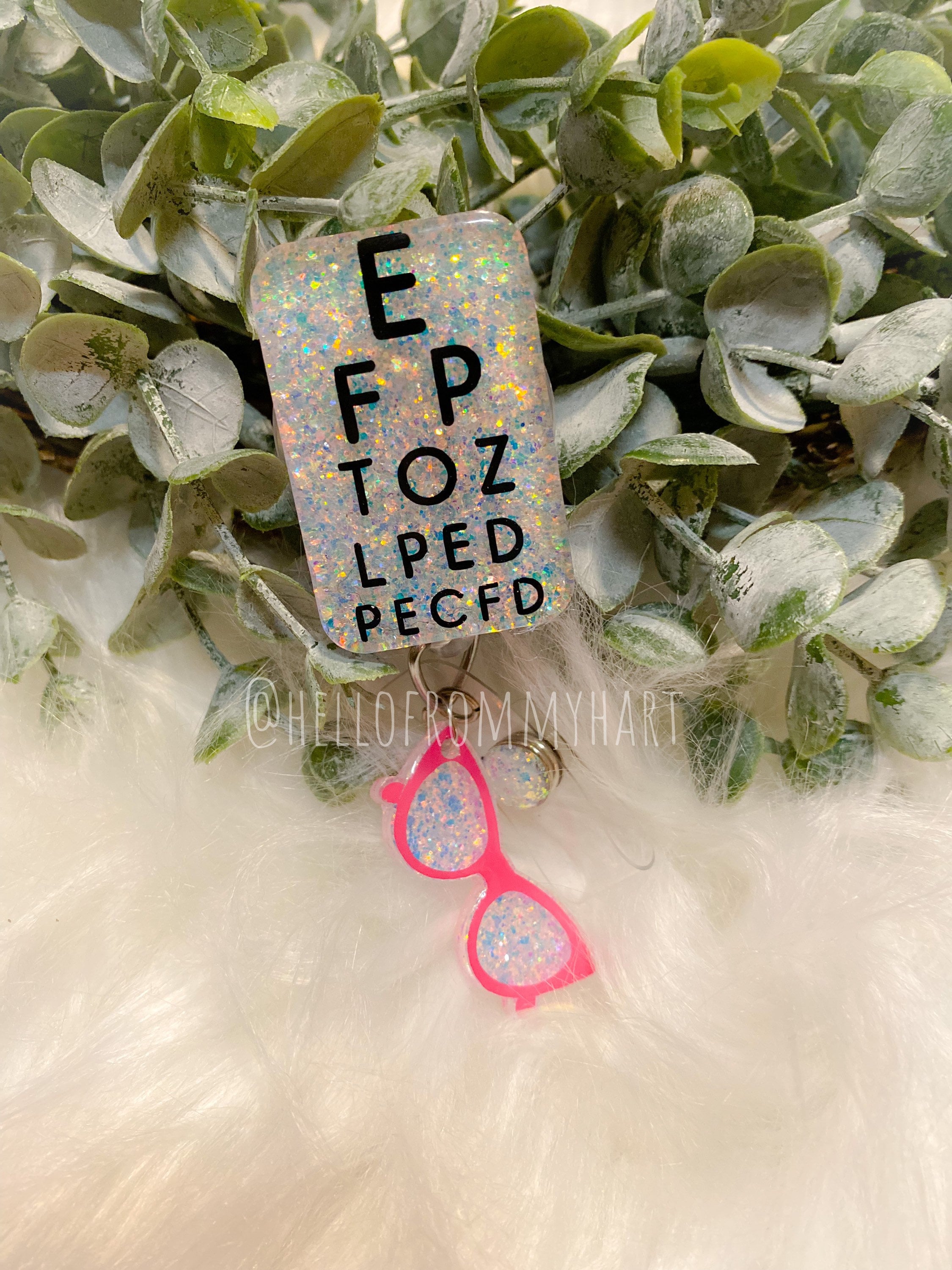 Eye Chart Badge Reel, Optometry Badge Reel Ophthalmologist Badge Reel, Lab  Gift, Nurses Life, Eye Badge Reel, Glasses 