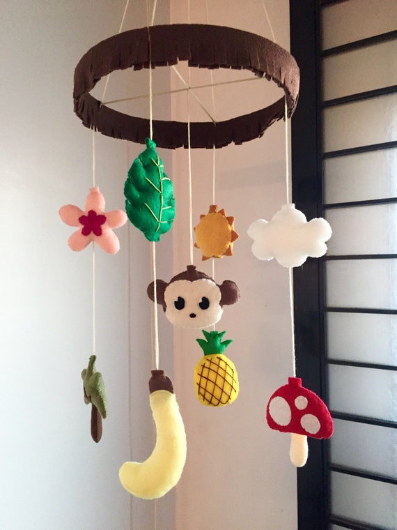 jungle theme baby mobile