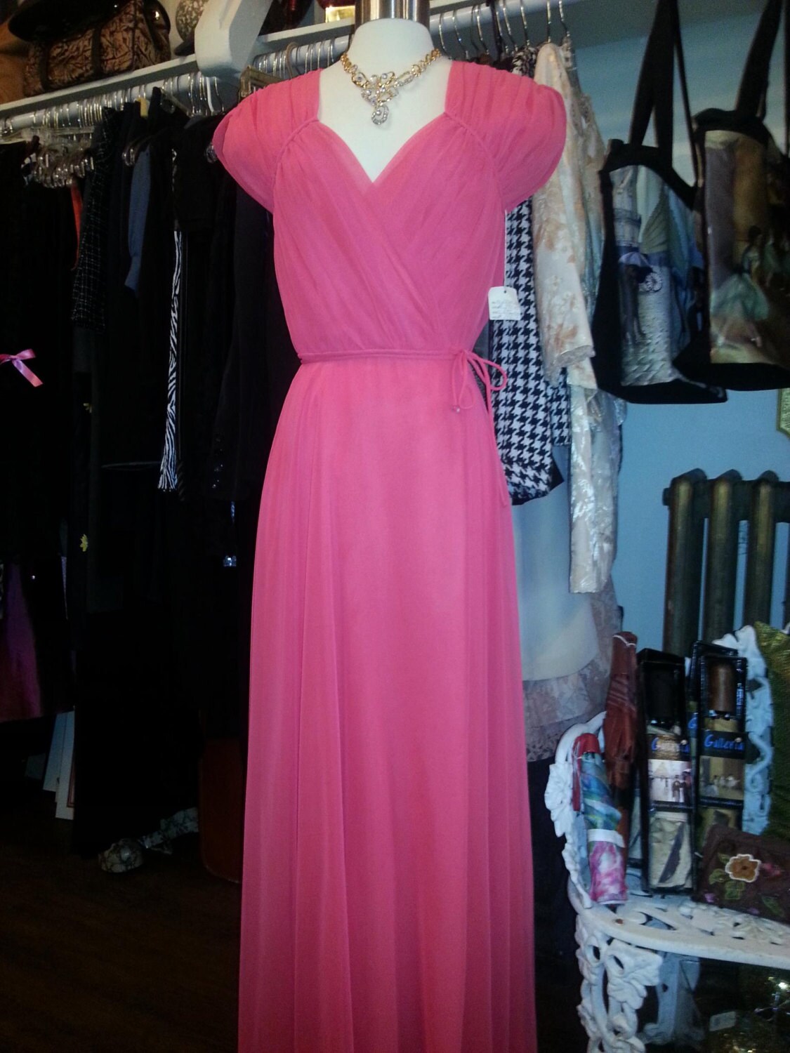 SALE Sweetheart Chiffon Gown Size 10 Style 644 main image 0