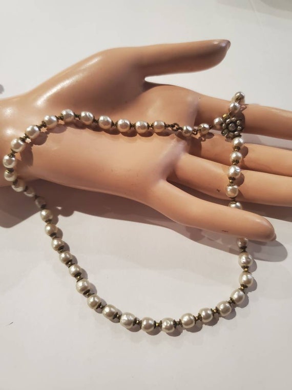 Signed Designer Miriam Haskell Baroque Pearl Chok