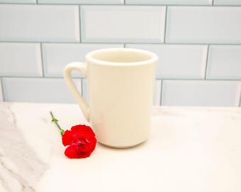 Vintage Diner Coffee Mug | Thick Ceramic Restaurant Ware, Gift for Dad