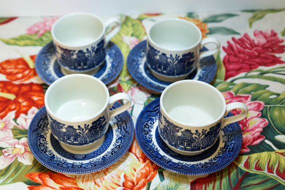 Blue willow set online