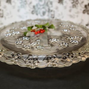 Mikasa Walther Crystal Carmen 13&quot; Cake Stand Pedestaled