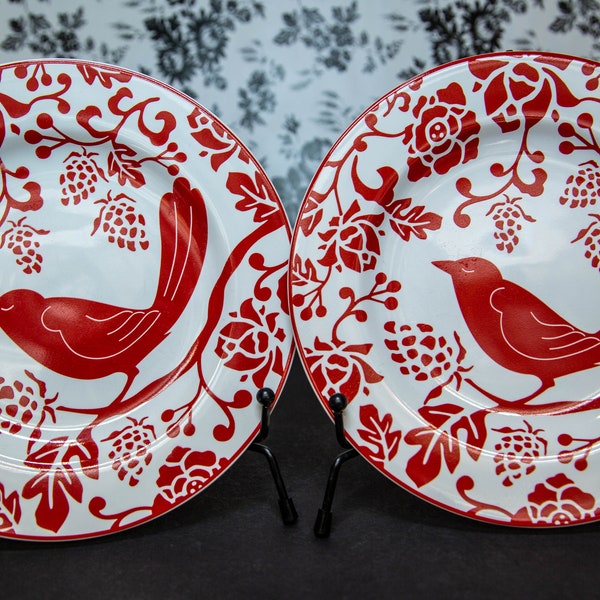 Pier 1 Salad Plate Bird Etsy