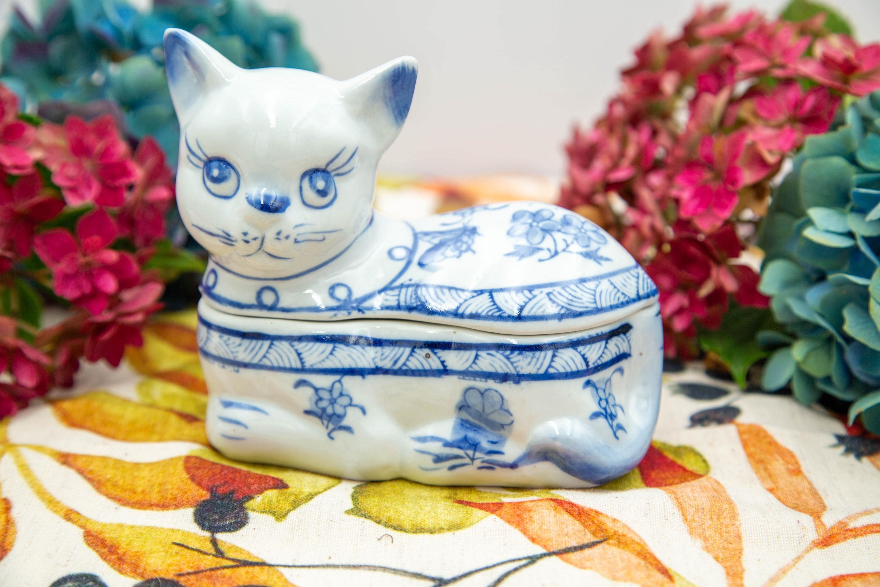 Vintage Jewelry Box Cat - Etsy Hong Kong