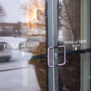 Wedding & Event Door | Window Directional Sign Decal