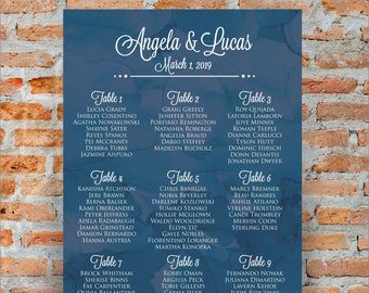 Wedding Seating Chart Poster