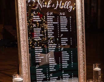 Mirror Seating Chart Etsy