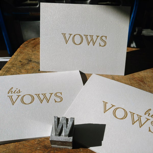 Vow Booklets for Ceremony - set of 2