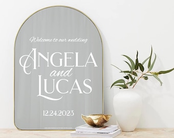 Arch & Flourish Wedding Welcome Static Cling Decal