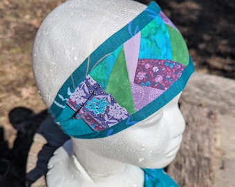 Funky Scrap Fabric Patchwork Headband