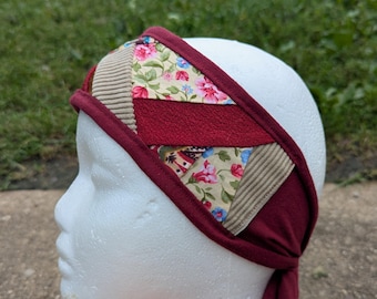 Funky Scrap Fabric Patchwork Headband
