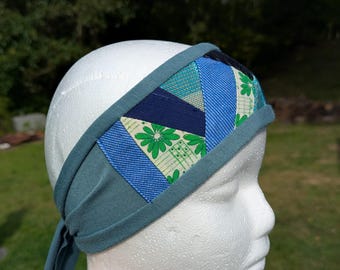 Funky Scrap Fabric Patchwork Headband
