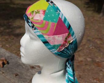 Funky Scrap Fabric Patchwork Headband