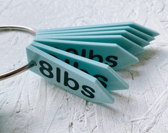 Weight Loss Journey Markers, Slimming Club Charms on Keyring