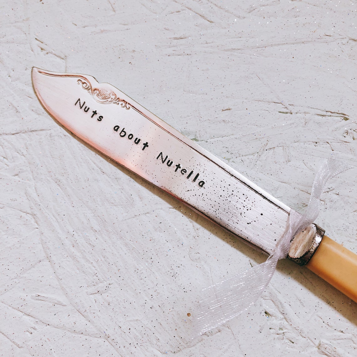 Hand Stamped Knife Nutella Knife Personalised Fish Knife Etsy