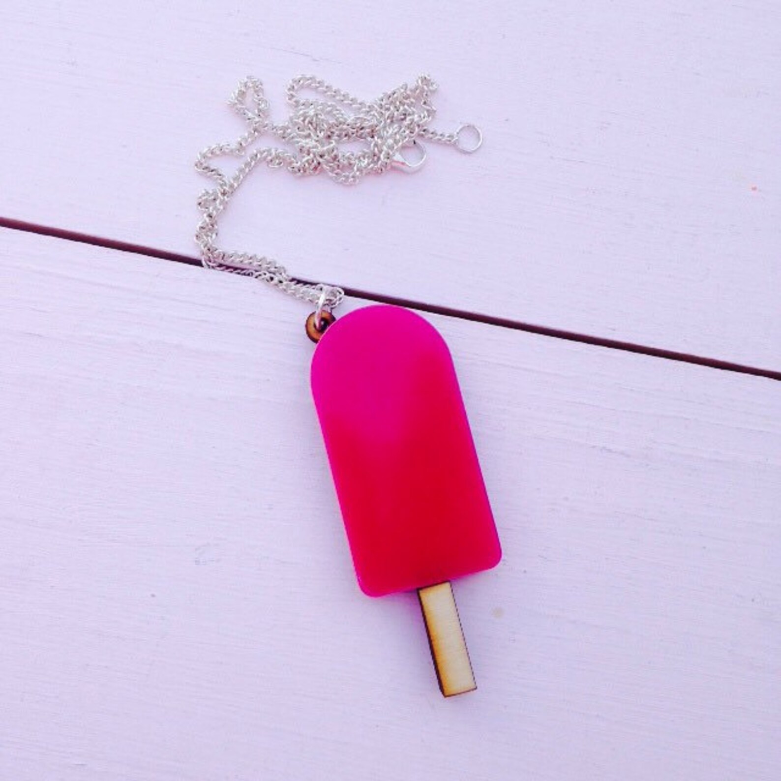 Acrylic Laser Cut Ice Lolly Necklace Ice Lolly Jewellery Etsy UK