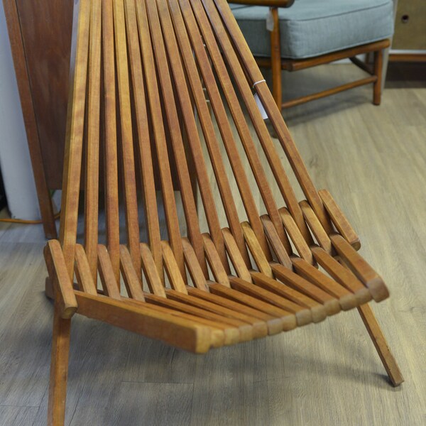 SALE!  Mid Century Danish Teak Folding Panamericana Chair